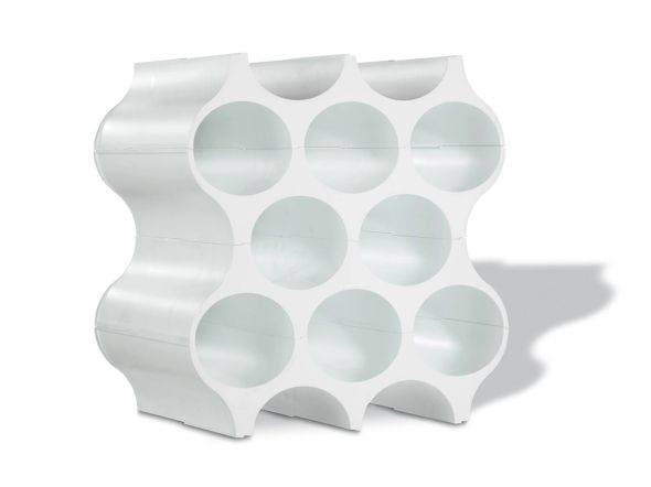 Koziol Flaschenregal Set-Up in Weiß