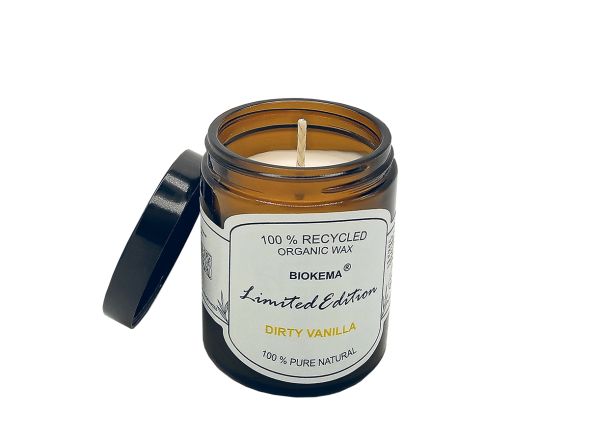 Öko-Duftkerze mit Vanillegeruch