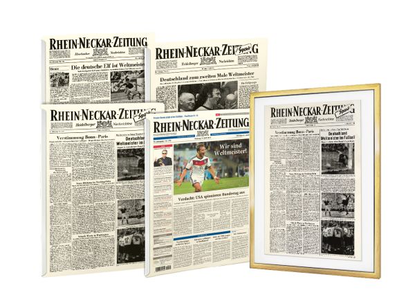 Weltmeister Nachdrucke mit einem Nachdruck im Goldrahmen