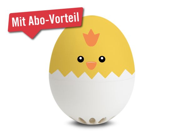 Gelb-weißes Küken Ei.