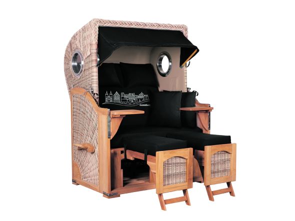 Strandkorb mit individueller Stickerei