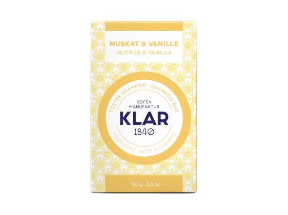 Festes Shampoo Muskat & Vanille, 100g - normales Haar