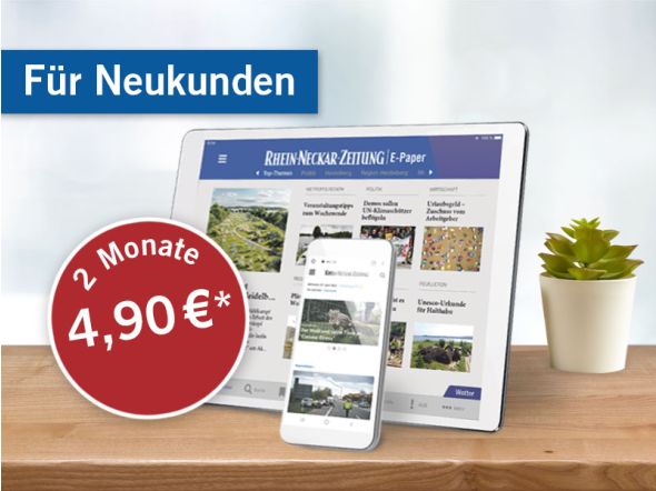 Für Neukunden, Tablet und Handy mit RNZ E-Paper Darstellung, 2 Monate für 4,90 €